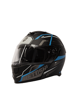 Шлем модуляр HETOSHI FF935 Shogun цв.Черно-сине-белый  р.S