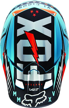 Козырек к шлему Fox V2 Vicious Helmet Visor Aqua