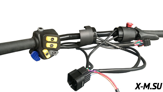 Руль мотоциклетного типа с элементами управления, в сборе (V600) S6003400100